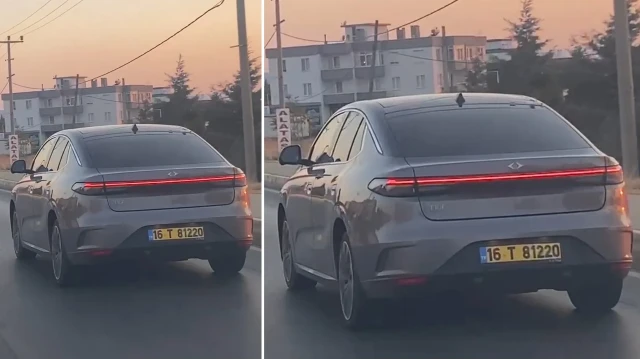 toggun yeni sedan modeli t10f ayvalikta seyir halinde goruntulendi CzDx9Cut