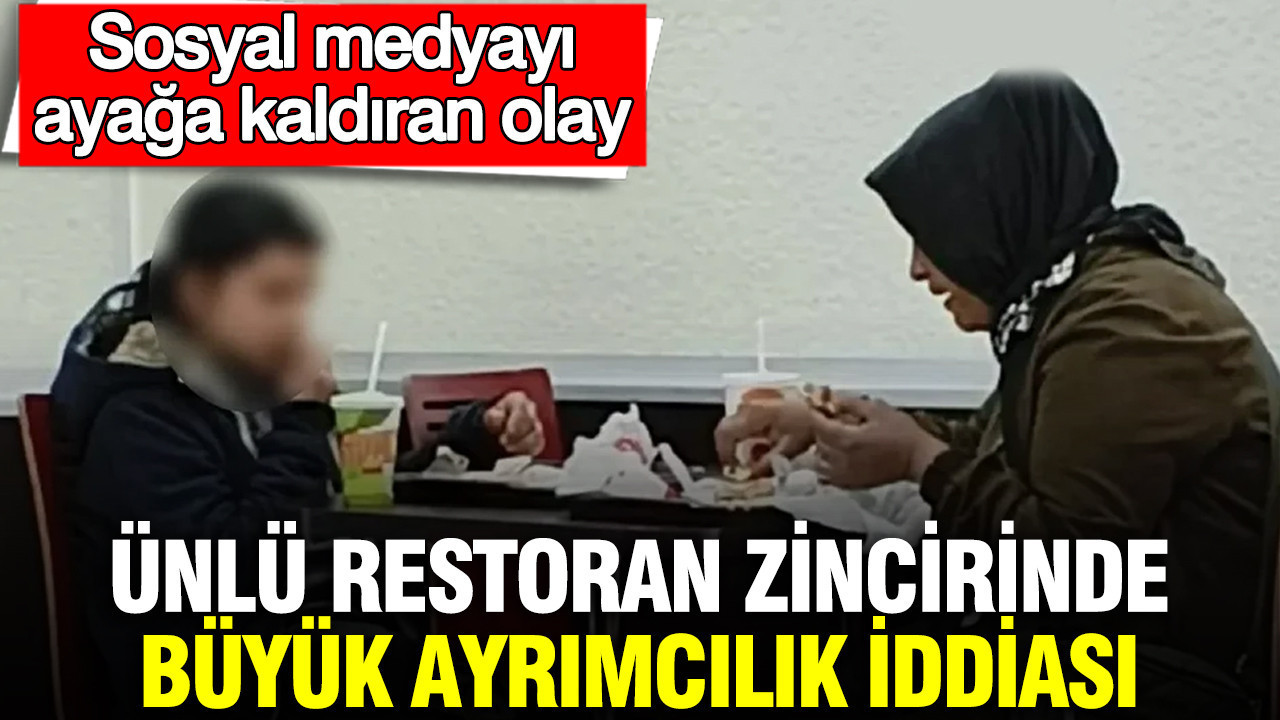 Ünlü Restoran Zincirinde Ayrımcılık Skandalı: Sosyal Medyada Tepkiler Çığ Gibi Büyüyor
