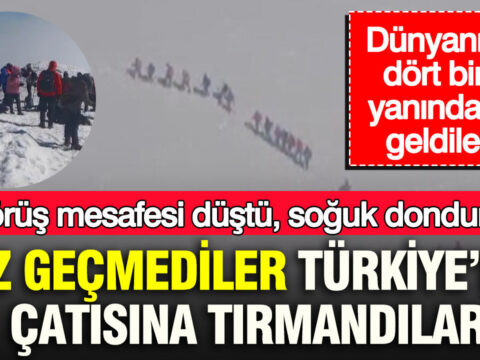 Gorus mesafesi dustu soguk dondurdu agri daginda eksi 10 derecede zirve dehseti IFVX6Vev